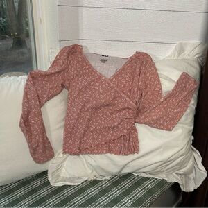 Pink Floral Blouse